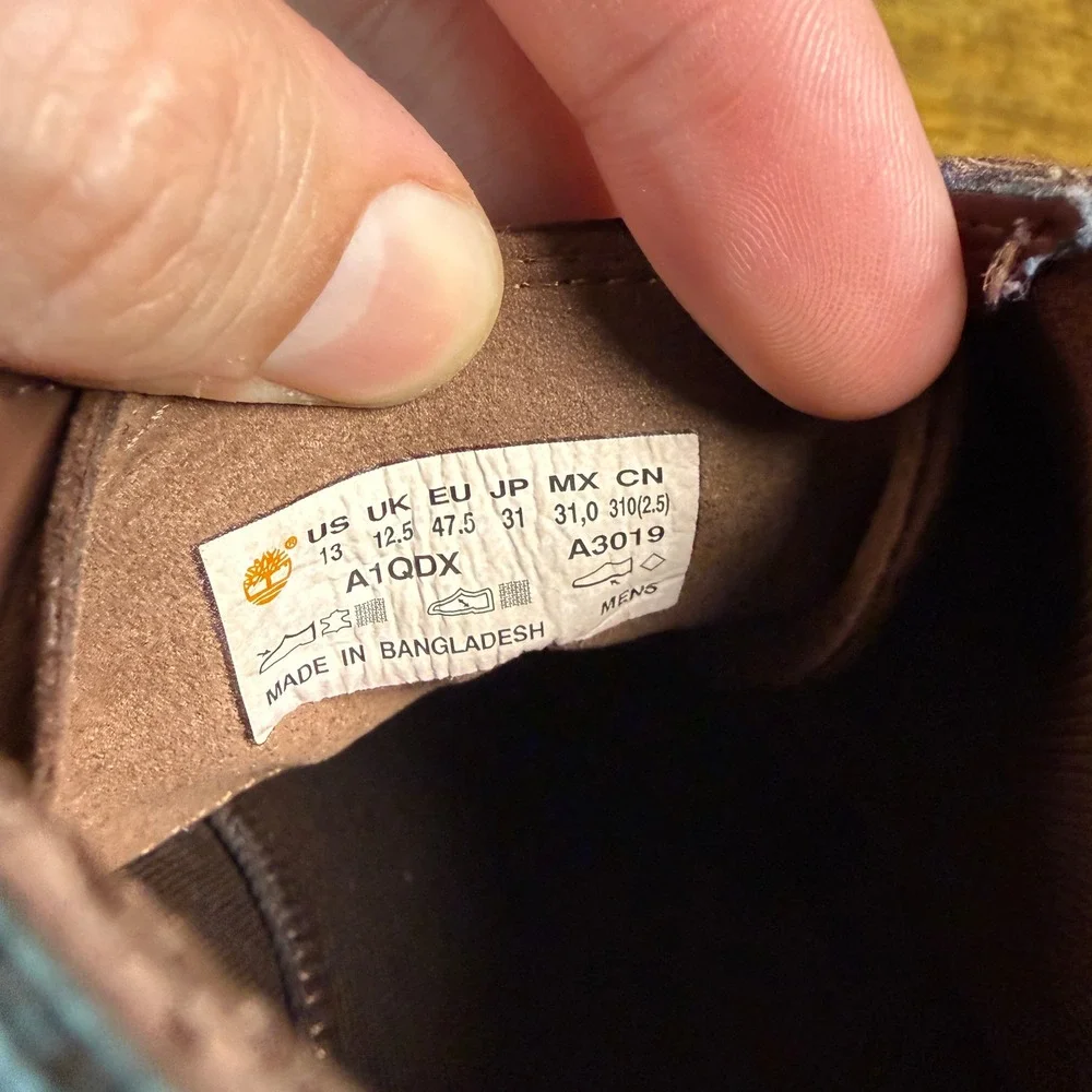 Timberland Lafayette Park A1QDX Brown Leather Chukka Boot Mens Size 13